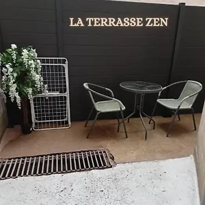 Appartement La Terrasse Zen Dacher - Superbe 30 M2 Equipe Avec Terrasse Coeur Proche Gare Thermes Cures